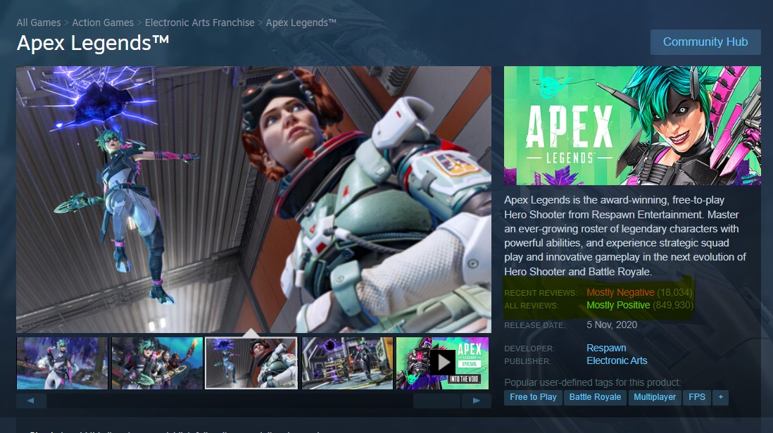 Masalah Battle Pass, Apex Legends Diserang Review Bomb di Steam 6 8bb178576e61357f01f4930bbe92d127
