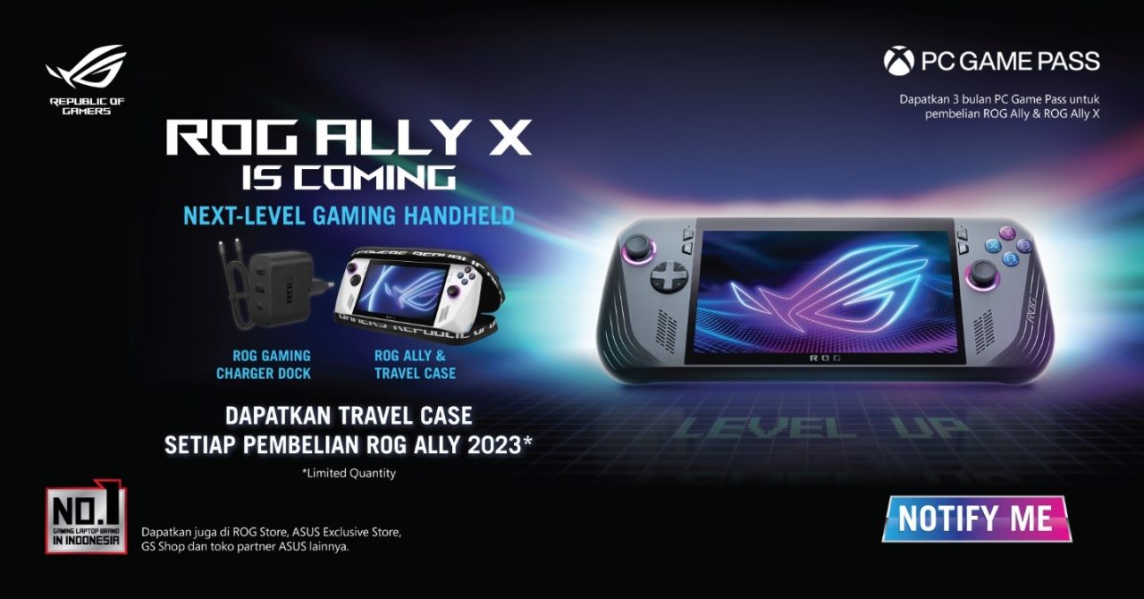 ROG Ally X Segera Resmi Masuk Indonesia, ROG Ally (2023) Turun Harga 1 ROG Ally X Indonesia