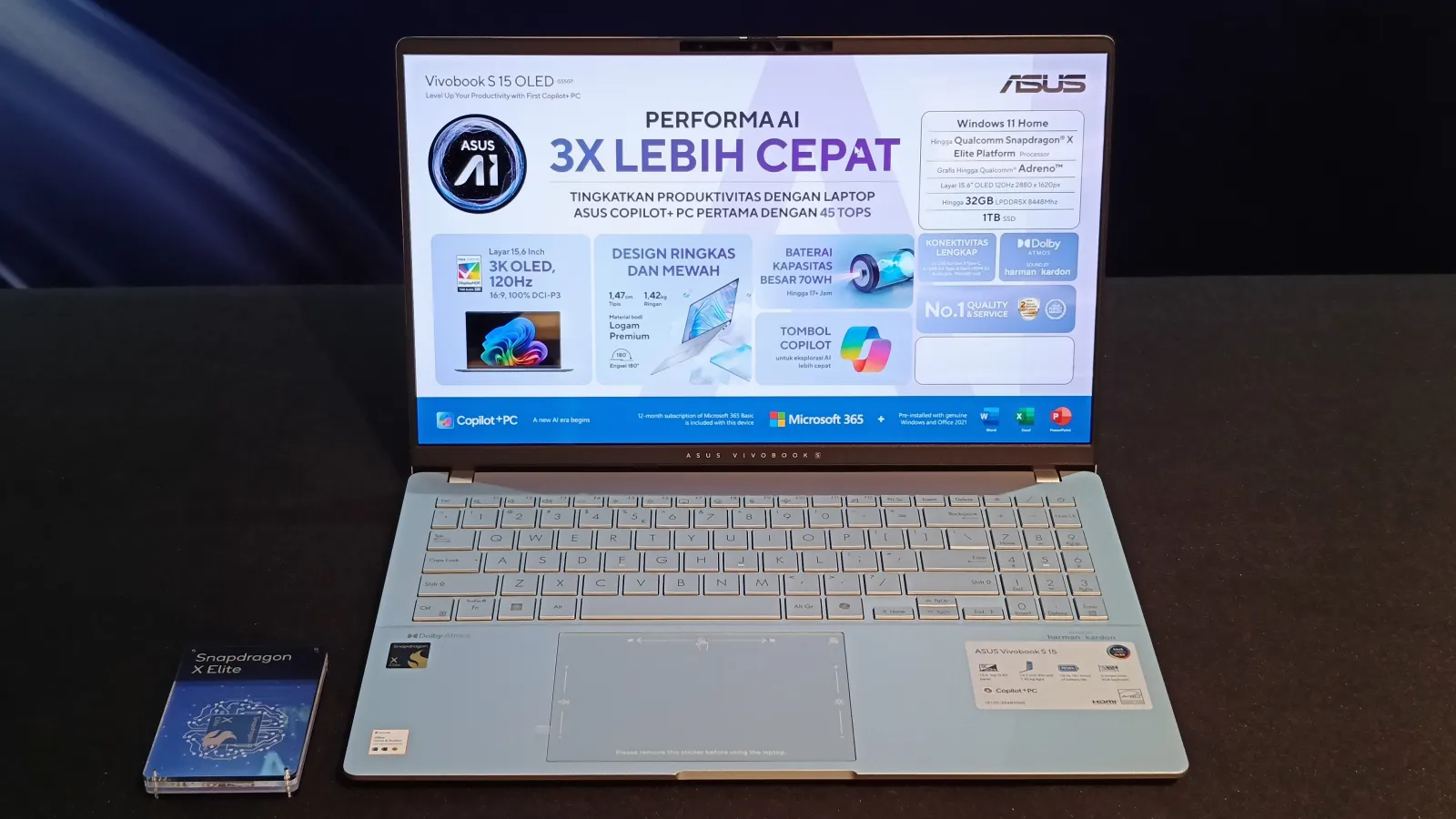Laptop Copilot+ PC ASUS Vivobook S 15 OLED Segera Hadir di Indonesia 15 ASUS Vivobook S 15 OLED 5