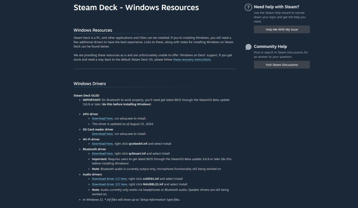 Valve Sediakan Driver Khusus untuk Steam Deck dengan OS Windows 2 Steam Deck Windows OS