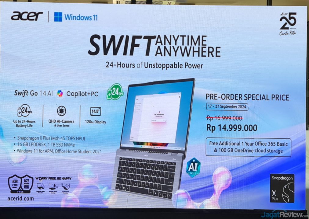 Acer Indonesia Rilis Laptop Snapdragon X Series yg Murah 8 Acer Snapdragon 11