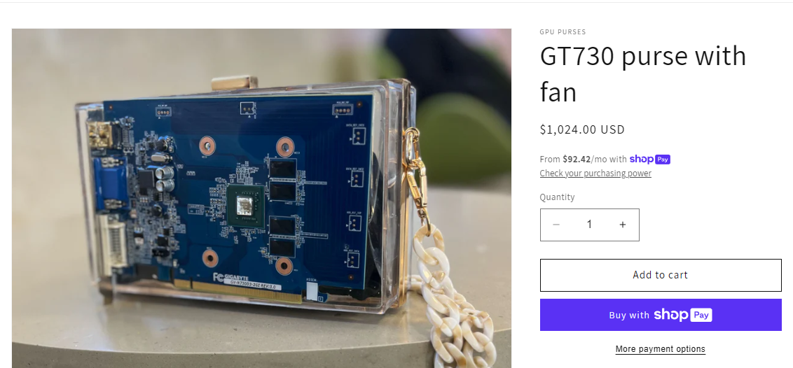 Tas Jinjing Mewah Ini Dihiasi Komponen GPU, Apa Gunanya? 2 GPU Purses 2
