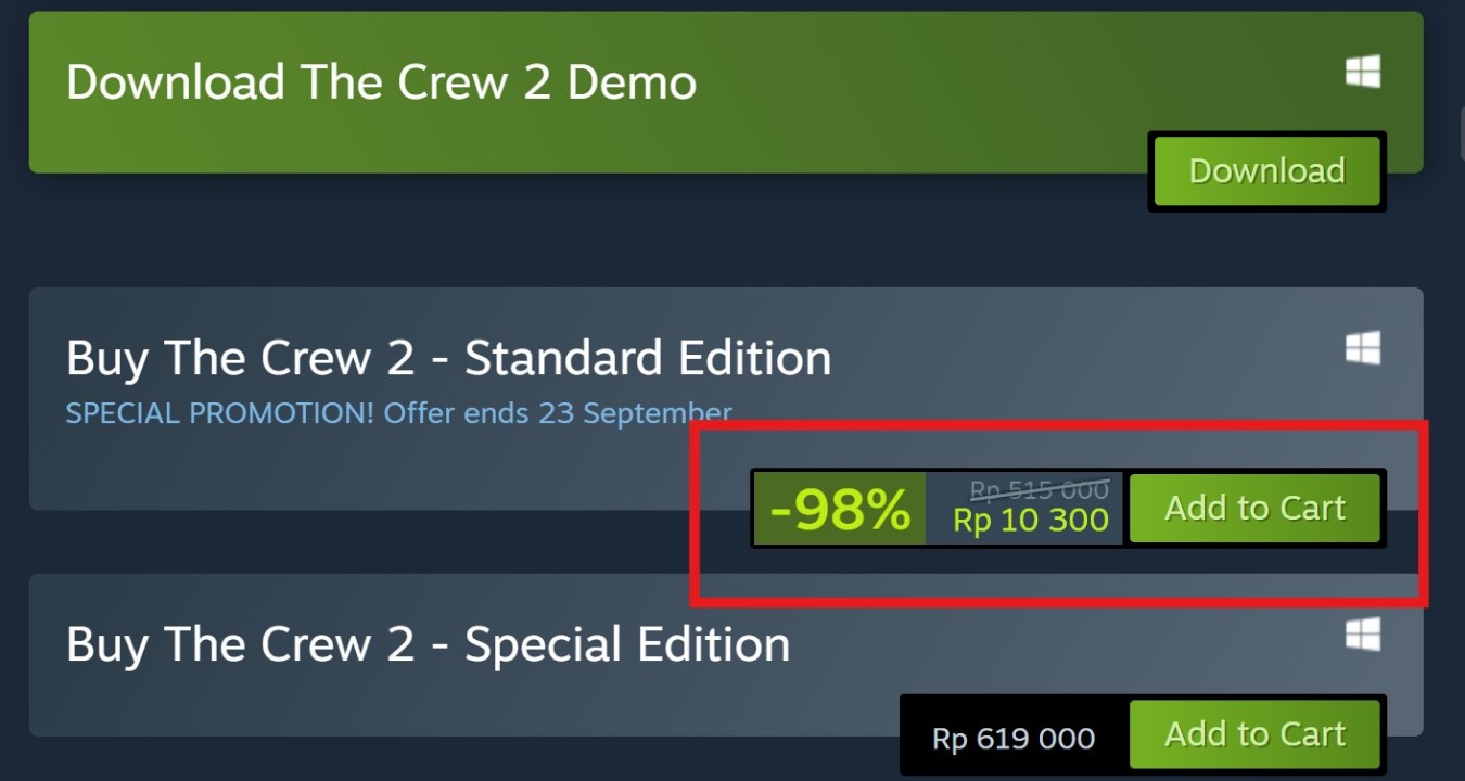 The Crew 2 Tinggal 10 Ribu Rupiah di Steam, Akan Dapat Offline Mode! 1 a341848399a556d49a2fe4f770ea7d7a