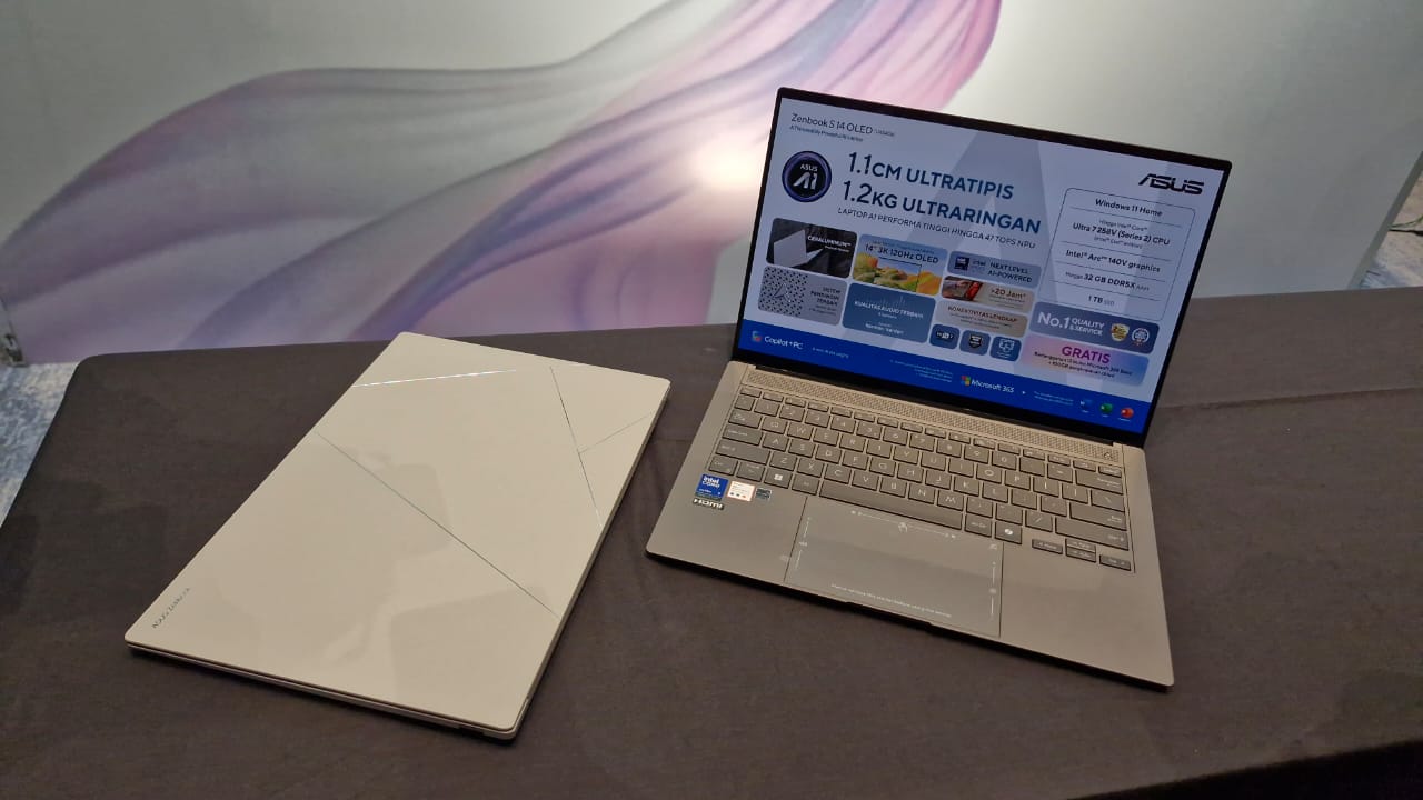 ASUS Zenbook S 14 OLED Segera Hadir di Indonesia, Pertama dengan Intel Core Ultra Zenbook S 14 OLED Intel Lunar Lake