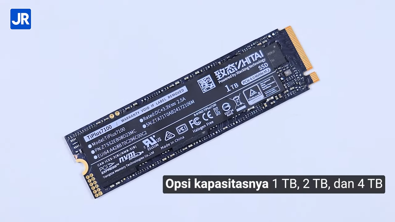 Review Zhitai TiPlus7100 1 TB: SSD Kencang Pakai Original NAND dengan Xtacking 3.0 6 Zhitai TiPlus7100 1 TB 6