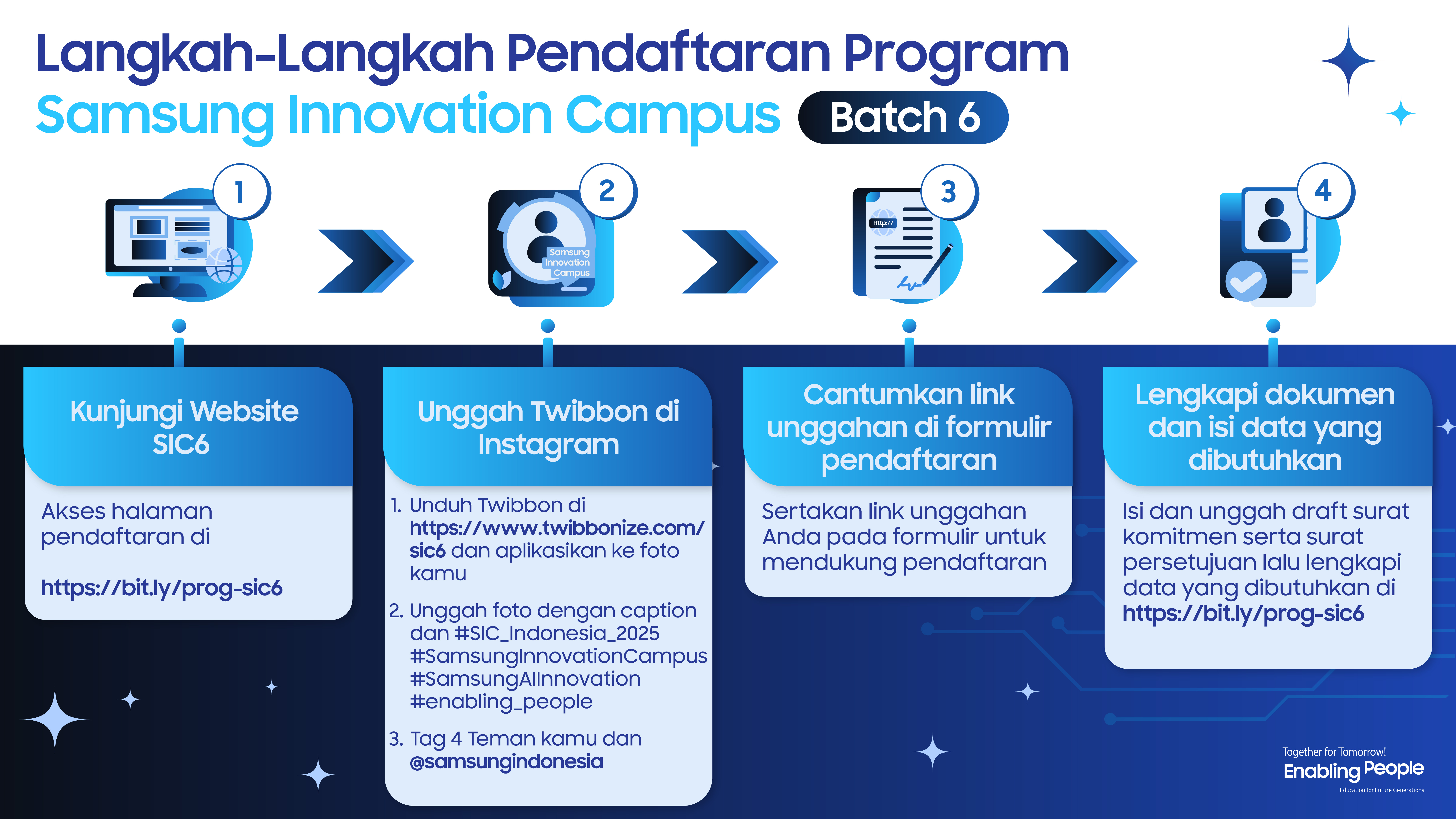 Langkah-Langkah Pendaftaran SIC Batch 6 2024-2025