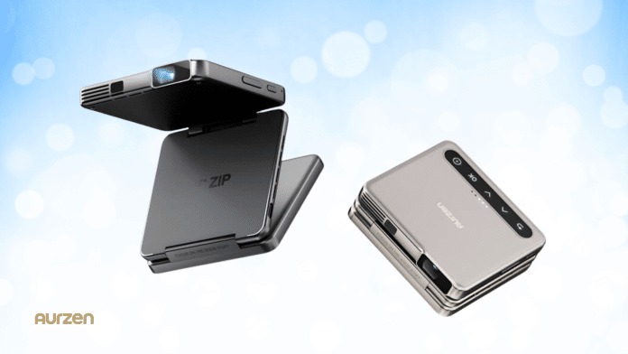 Aurzen Zip, Proyektor Lipat Portabel Pertama di Dunia Hadir di CES 2025 1 Aurzen Zip Proyektor Lipat