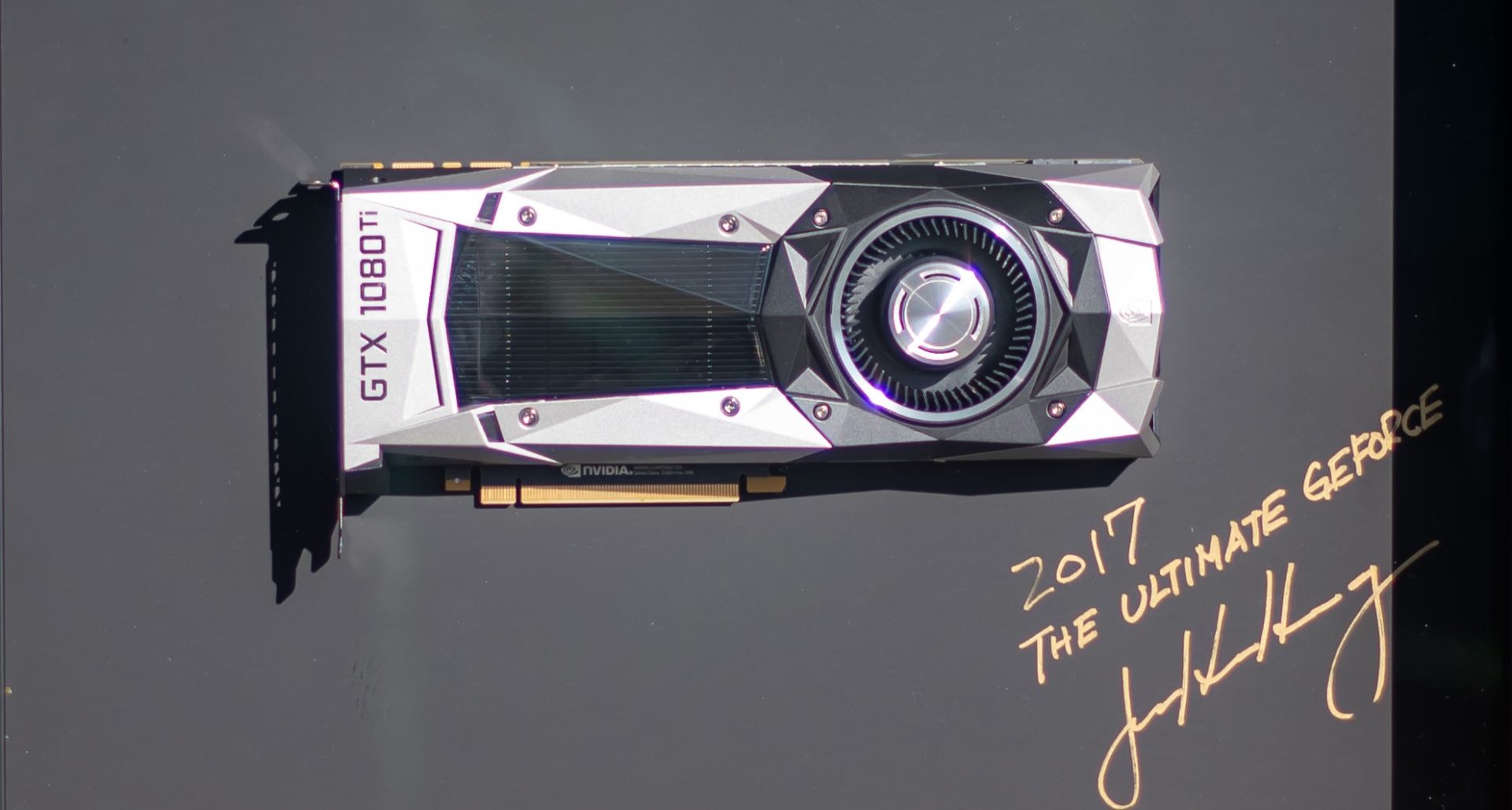 NVIDIA Gelar Giveaway GPU Bertanda Tangan Jensen Huang di CES 2025 21 GTX 1080 Ti Jensen Huang