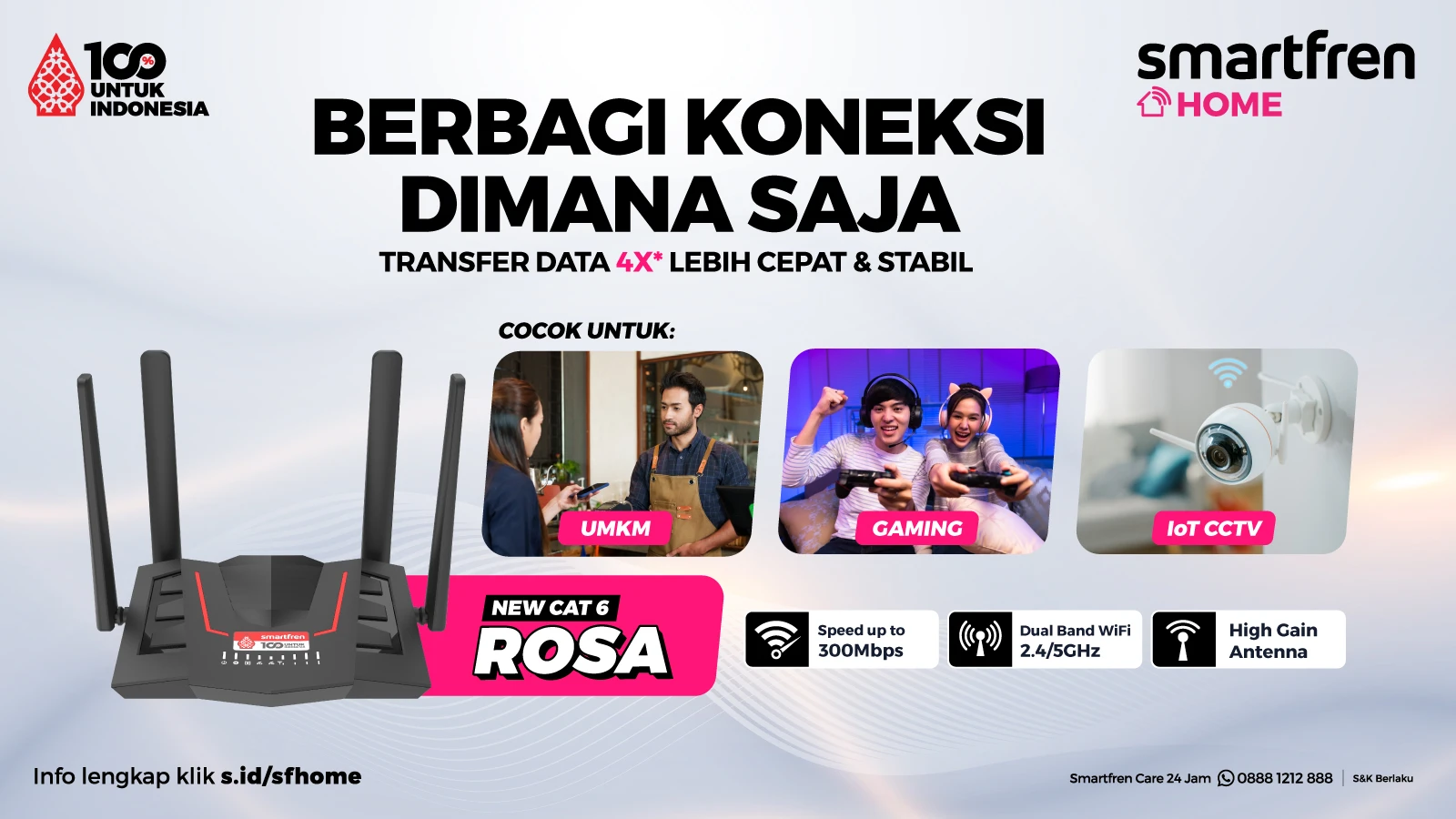 Smartfren Luncurkan Router Sahabat (ROSA) Baru Berteknologi CAT6 2 Ilustrasi Smartfren ROSA CAT6 (1)