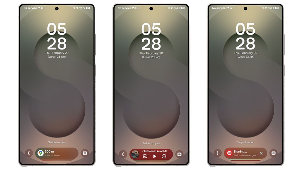 Now Bar Galaxy S25 Series