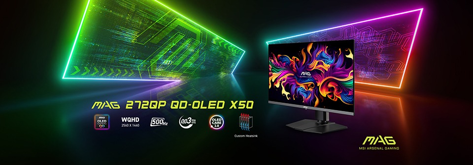 MSI Pamerkan Dua Monitor QD-OLED 500Hz di COMPUTEX 2025 3 MSI Monitor QD-OLED MAG 272QP QD-OLED X50