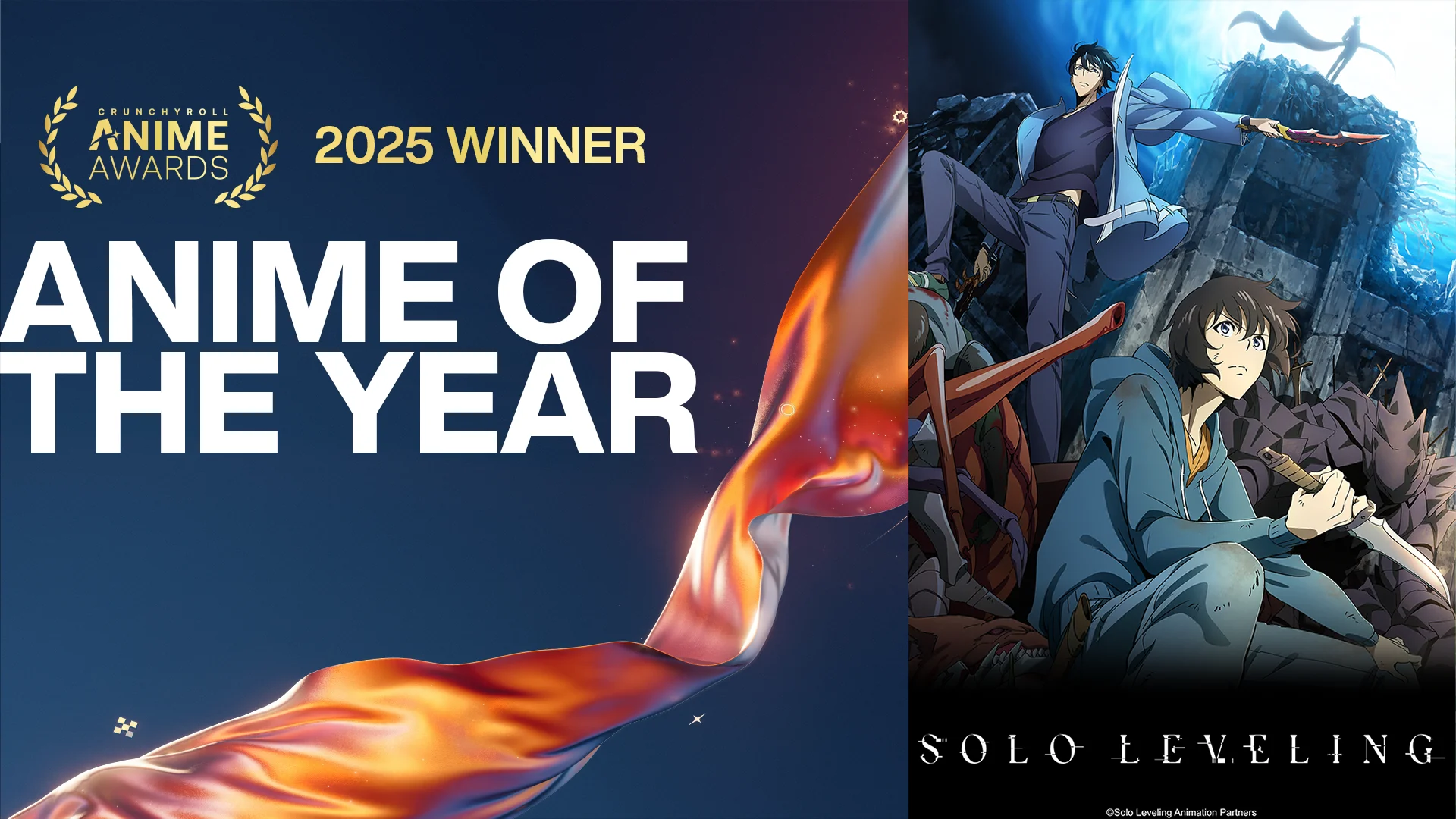 Direct Release: Crunchyroll Umumkan Pemenang Anime Awards 2025, Pecahkan Rekor 51 Juta Suara dari Seluruh Dunia! 31 Solo Leveling Dinobatkan Sebagai Anime of the Year