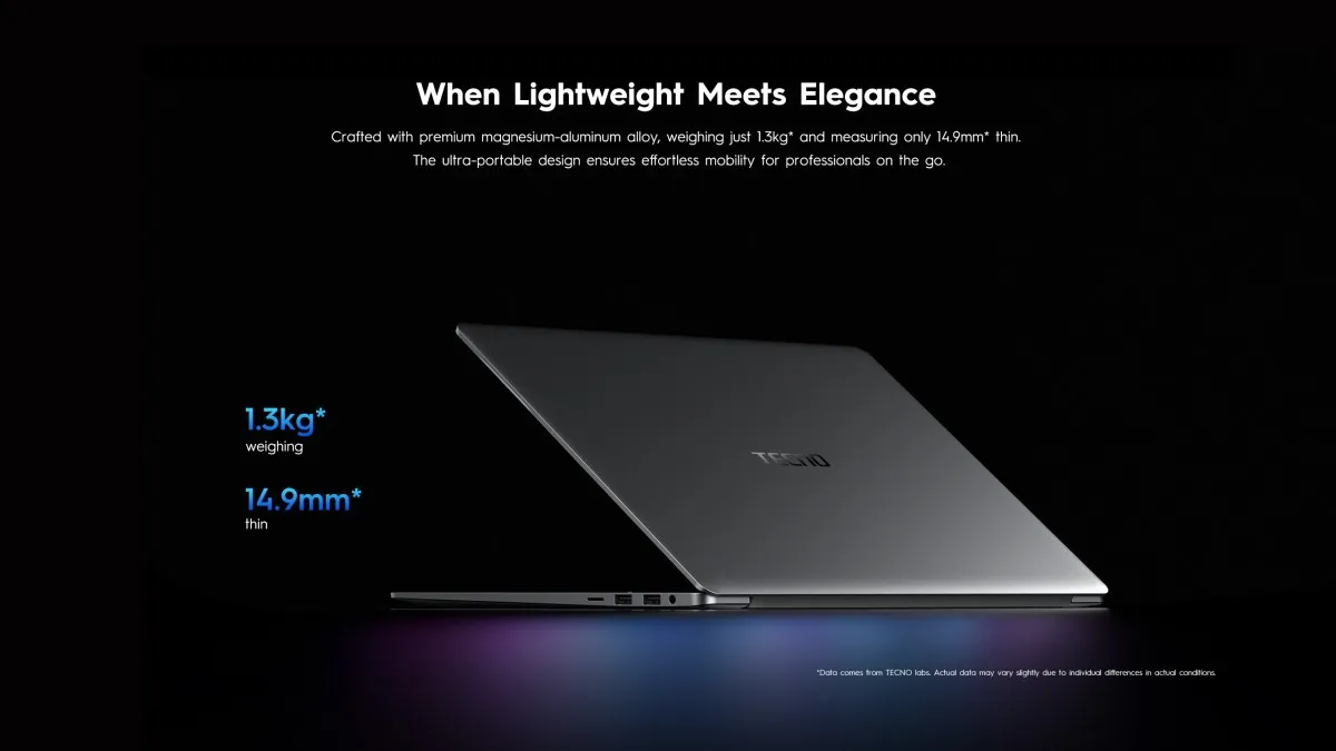 TECNO Luncurkan MEGABOOK S16, Laptop 16 Inci Tipis dan Ringan! 2 tenco megabook s16 2