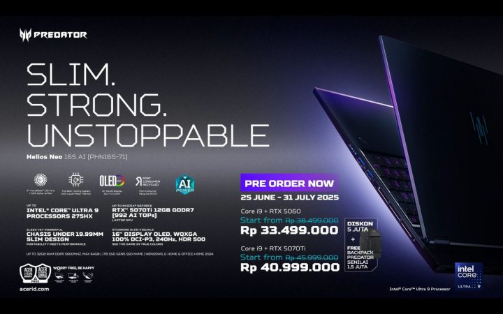 Acer Indonesia Rilis Predator Helios 18 AI: Laptop Gaming Monster  Acer Predator RTX 50 Launch 09