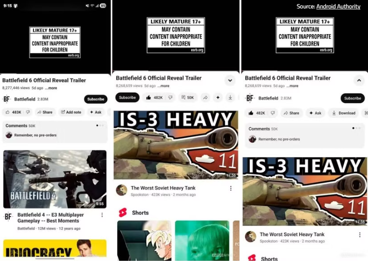 YouTube Uji Antarmuka Baru di Smartphone: Komentar dan Elemen Lainnya Bakal Tersembunyi 4 YouTube
