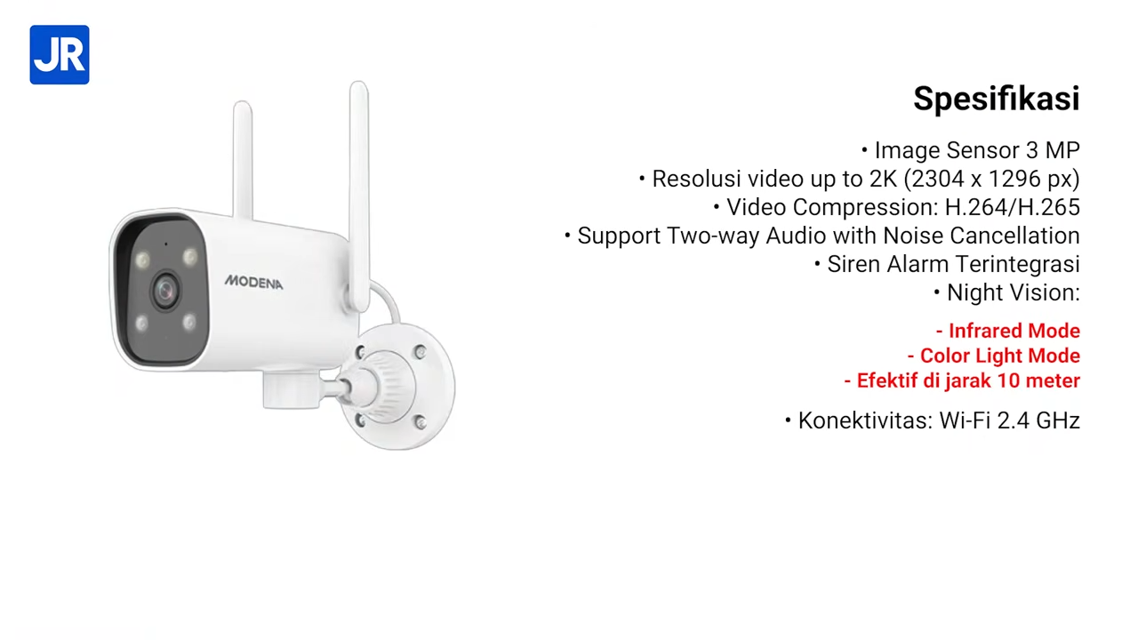 Review MODENA CV 2101 ITWA: Kamera Keamanan Ringkas, Tahan Cuaca, Mudah Digunakan 14 Modena CCTV 14