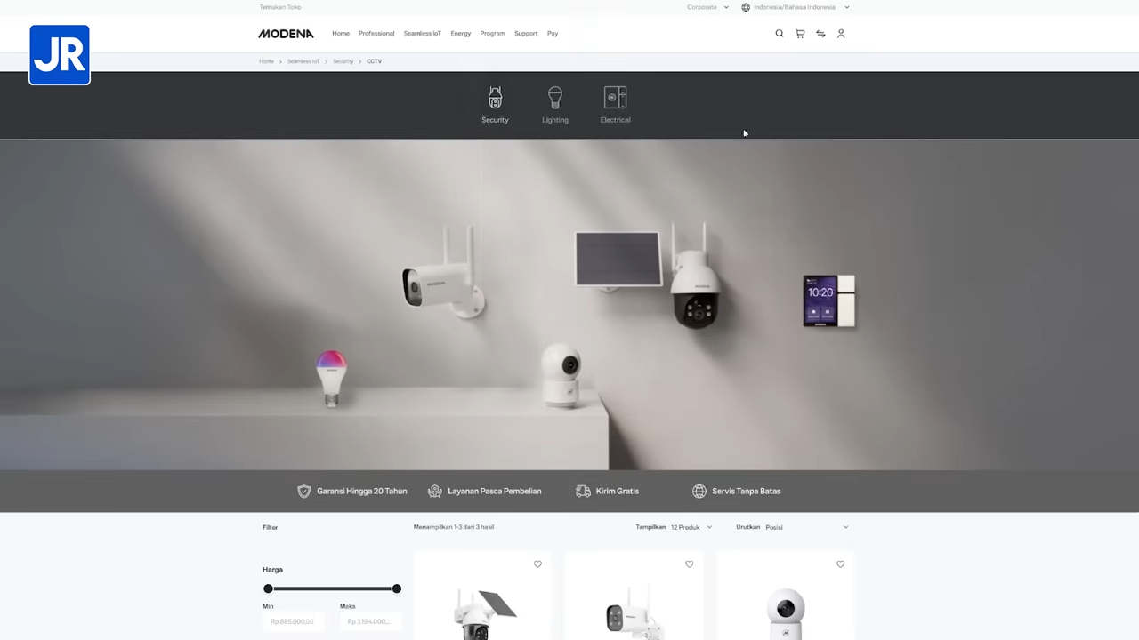 Review MODENA CV 2101 ITWA: Kamera Keamanan Ringkas, Tahan Cuaca, Mudah Digunakan 4 Modena CCTV 4