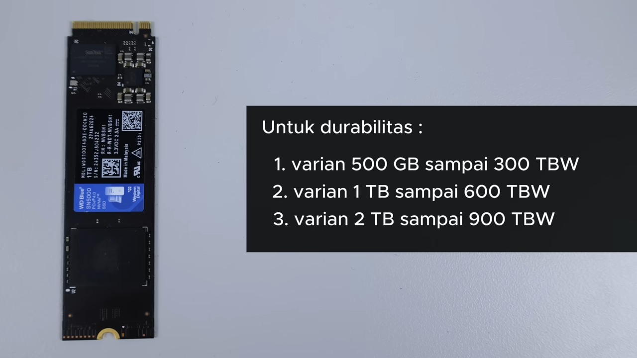 Review WD Blue SN5000 NVMe SSD 1 TB: SSD dari SanDisk yang Cocok Untuk Content Creation! 9 WD Blue SN5000 NVMe SSD 1 TB 9
