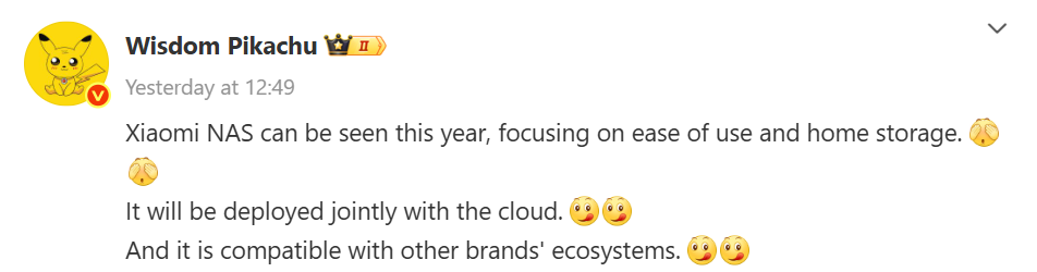 Xiaomi Kembangkan NAS, Meluncur Resmi Akhir Tahun 2025 2 Xiaomi NAS Smart Pikachu