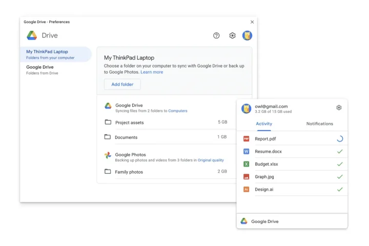 Aplikasi Desktop Google Drive Dapat Tampilan Baru Lebih Fresh 2 google drive desktop lama