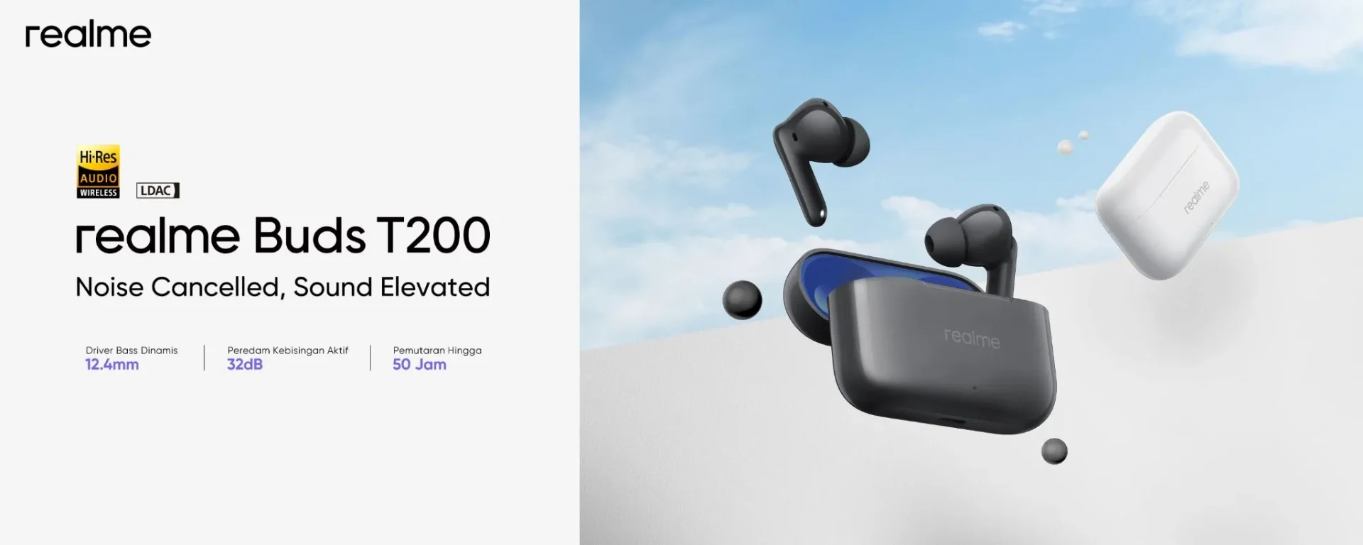 TWS realme Buds Series: Buka Pengalaman Musik Global Lewat AI Translator, Audio Imersif, dan Fitur Premium 3 realme buds t200