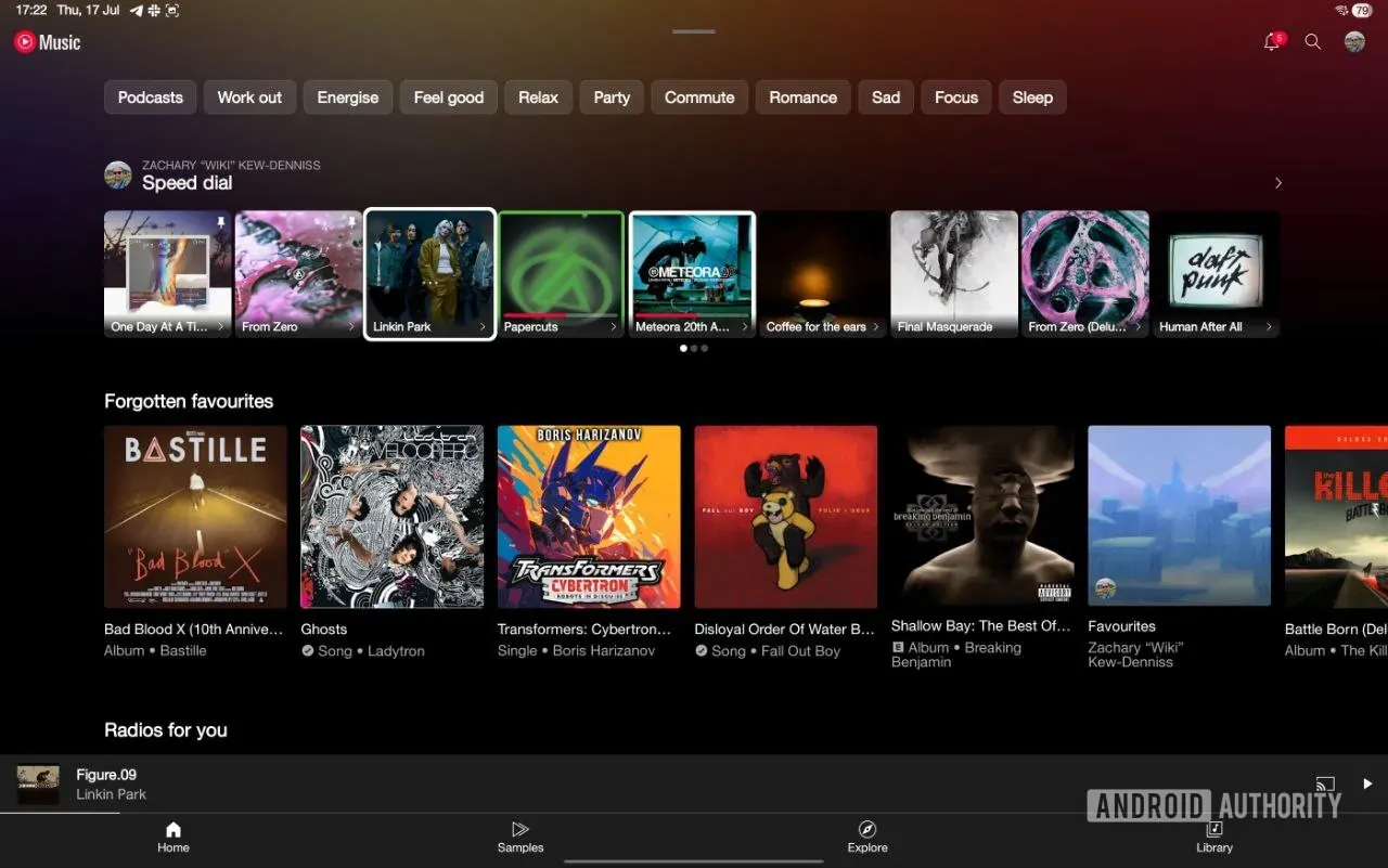 youtube music resume play