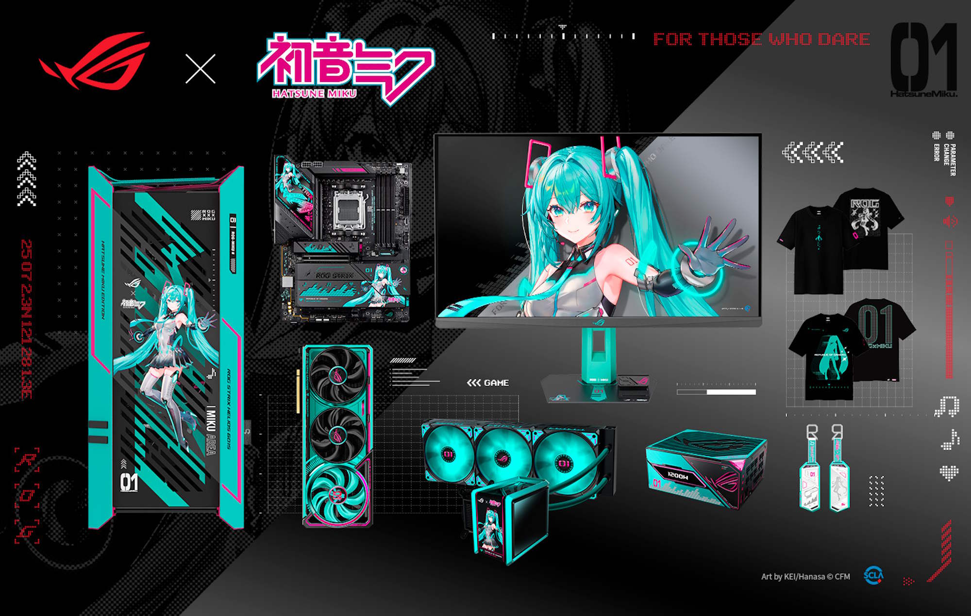 ROG Luncurkan Peripheral dan Hardware Khusus Hatsune Miku: Ada Graphics Card sampai T-Shirt 5 ROG