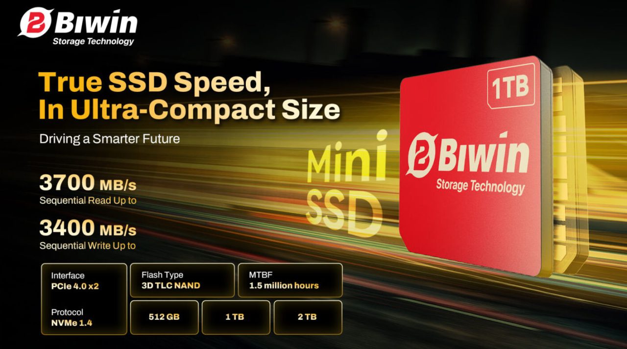 Biwin Pamerkan Form Factor Mini SSD: Mungil Tapi 3 Kali Lebih Cepat Dari microSD Express 1 biwin mini ssd
