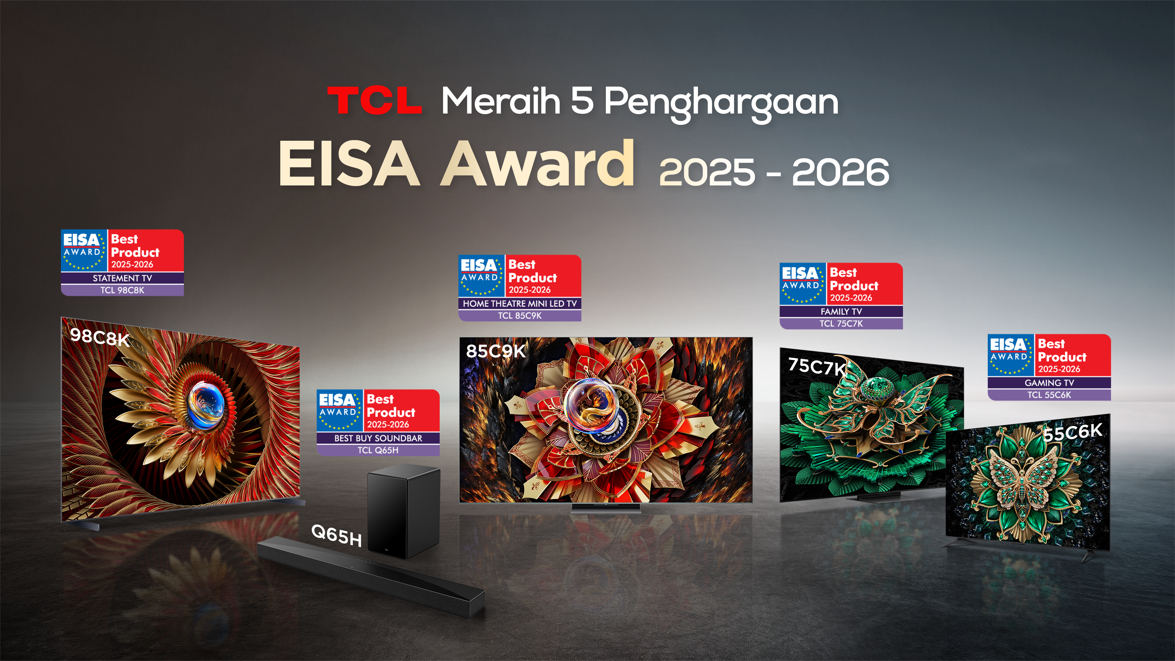 TCL Borong 5 Penghargaan EISA Award 28 TCL EISA Award 2025-2026