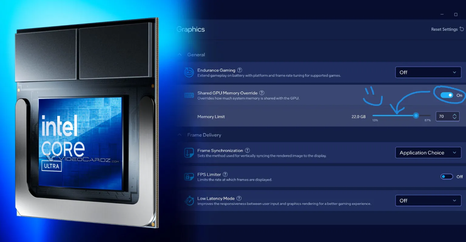 Intel Hadirkan Fitur Sharing Memori Buat iGPU Mirip di AMD 2 INTEL-CORE-ULTRA-ARC-SHARED-MEMORY-OVERRIDe