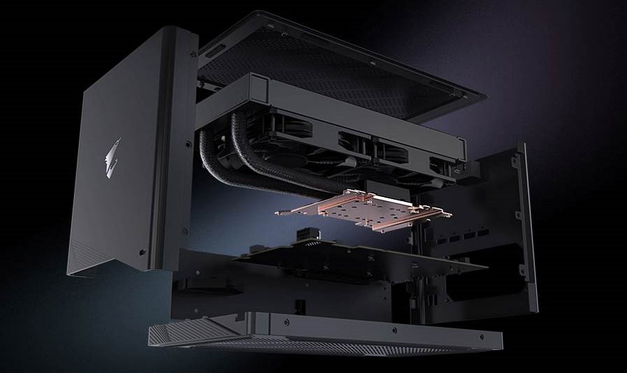 aorus rtx 5090 ai box cooling