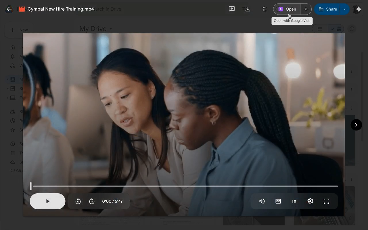 Google Drive Kebagian Fitur Google Vids, Permudah Edit Video Langsung 3 Googel Vids di Google Drive