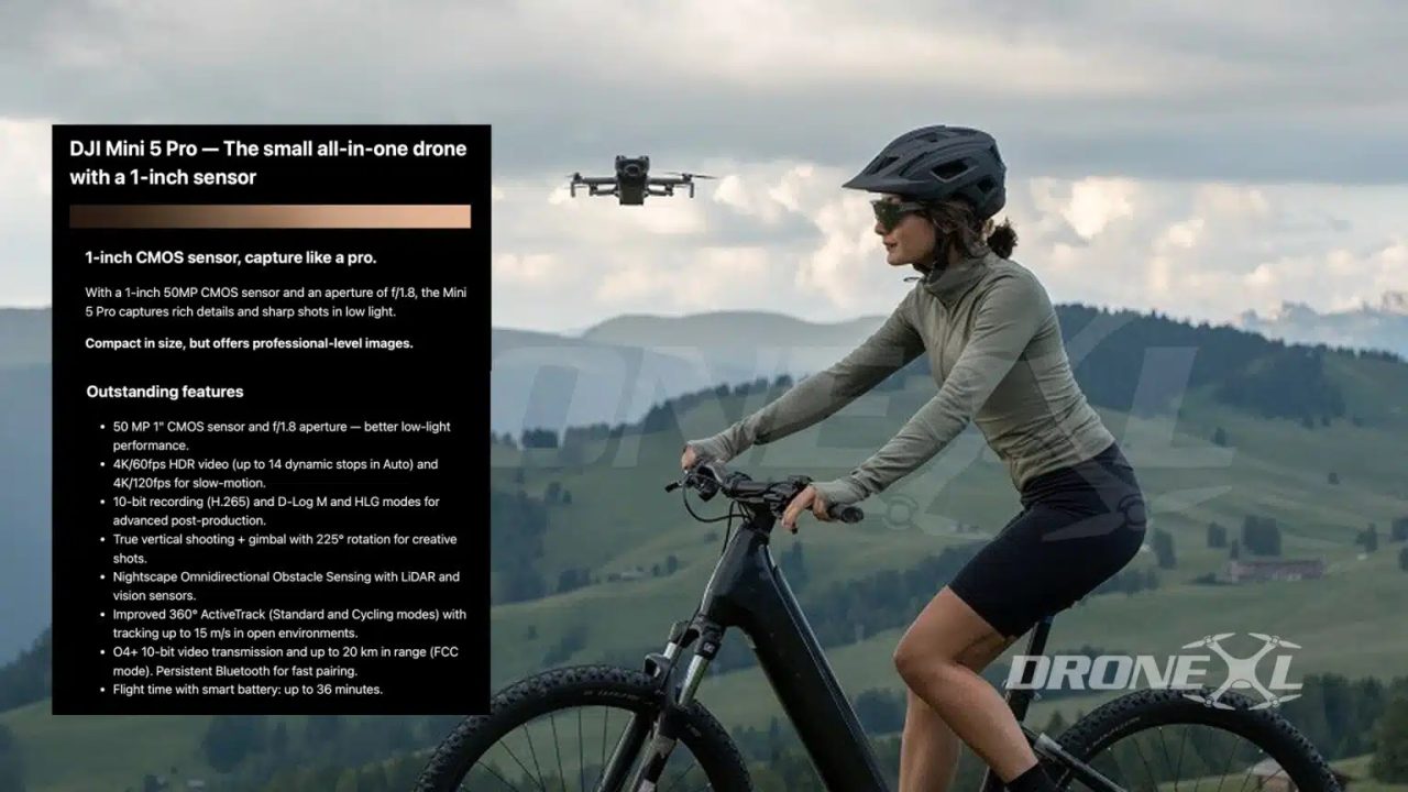 Spesifikasi DJI Mini 5 Pro Terungkap, Pakai Sensor Kamera Baru dan Dukung OcuSync 4 Plus 1 dji mini 5 pro specs leak