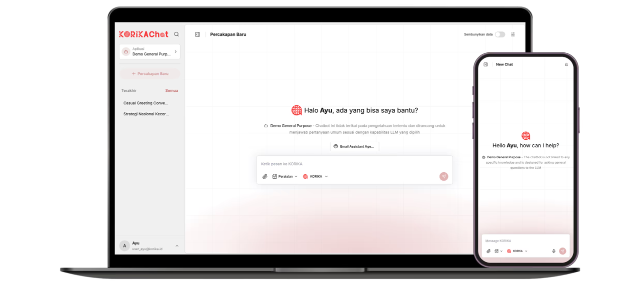 Korika Chat (KChat) Meluncur, Chatbot AI Lokal yang Fokus Pada Privasi 2 Korika Chat KChat