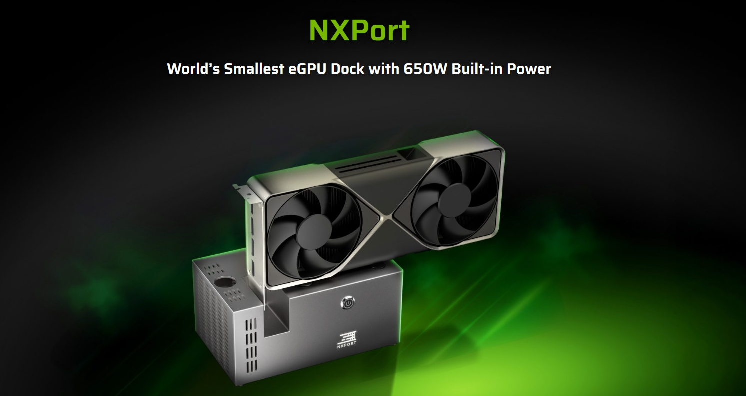 NXPort Garap Docking GPU Eksternal Terkecil di Dunia 3 NXPort Docking GPU Eksternal terkecil