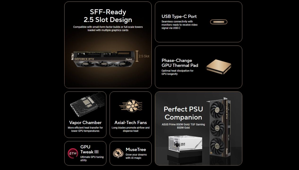 ASUS Luncurkan ProArt RTX 5080 OC Edition: Desain Ala Kayu, Punya Port Display USB-C 2 Screenshot 10 9 2025 2131 www.asus .com