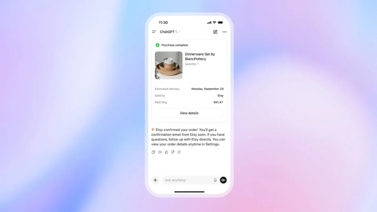 OpenAI Hadirkan Fitur Belanja Langsung di ChatGPT 2 chatgpt instant checkout