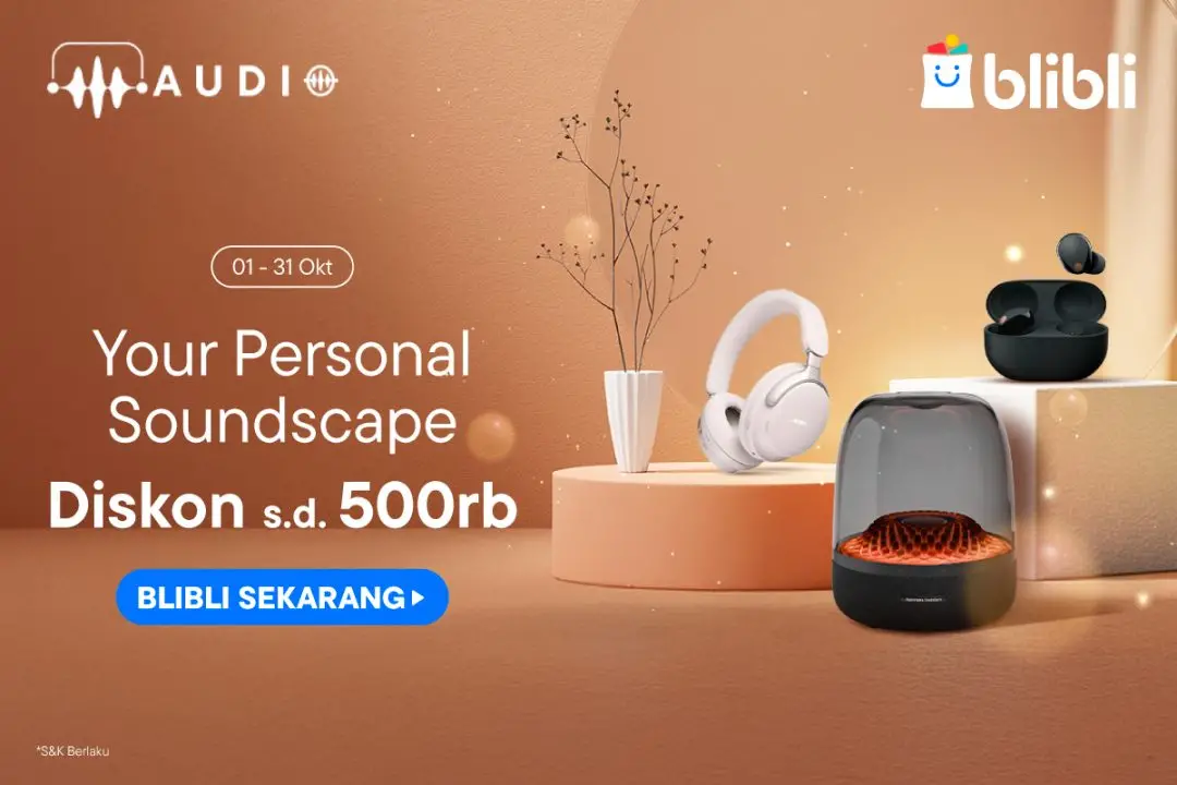 Blibli diskon soundscape hingga 500 ribu