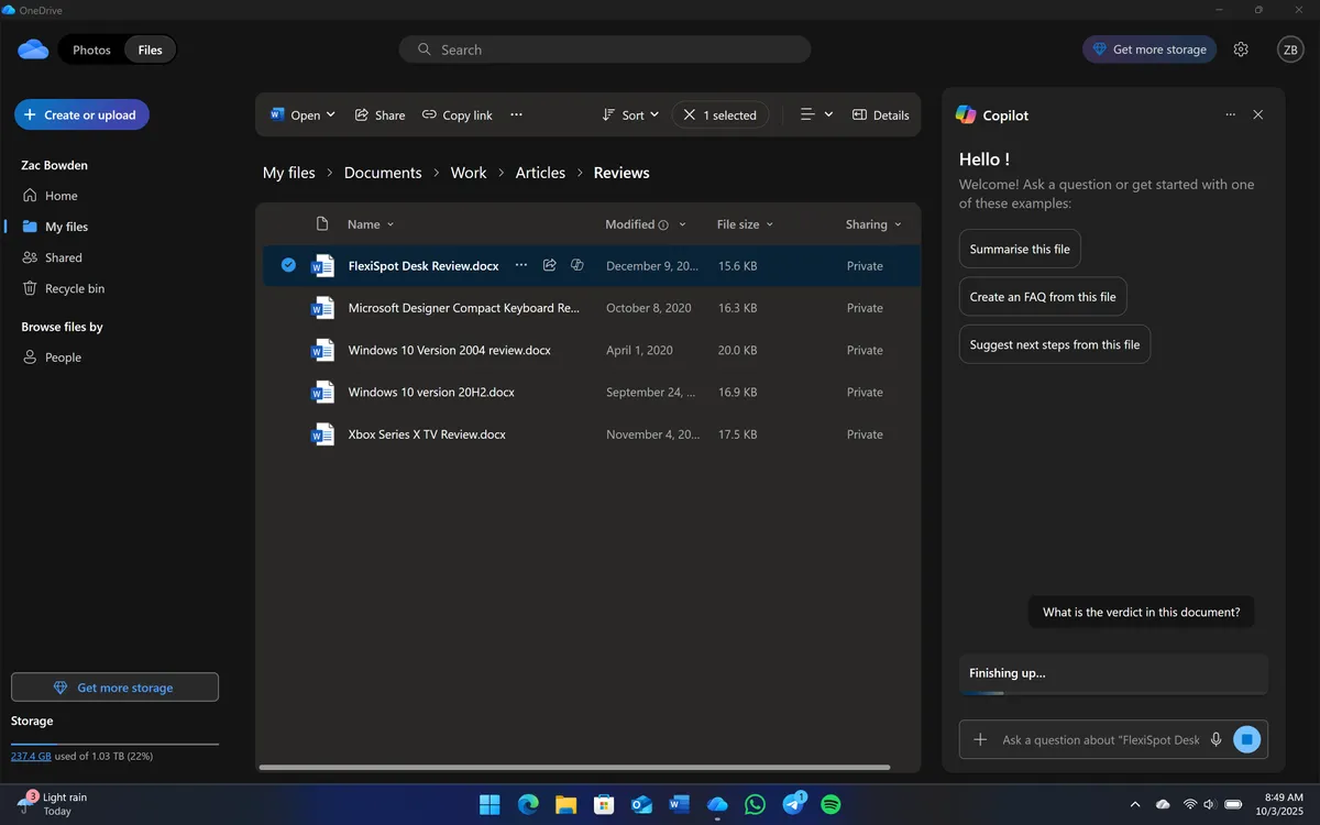 Microsoft Siapkan Desain Anyar OneDrive di Windows 11, Kini Punya Galeri! 2 file folder onedrive