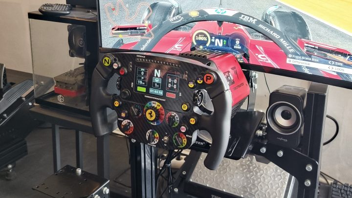 Pengalaman Langsung Nyobain Thrustmaster T598 di Acara “Drive Into a New Era” 3 Thrustmaster T818 Ferrari SF1000 Simulator