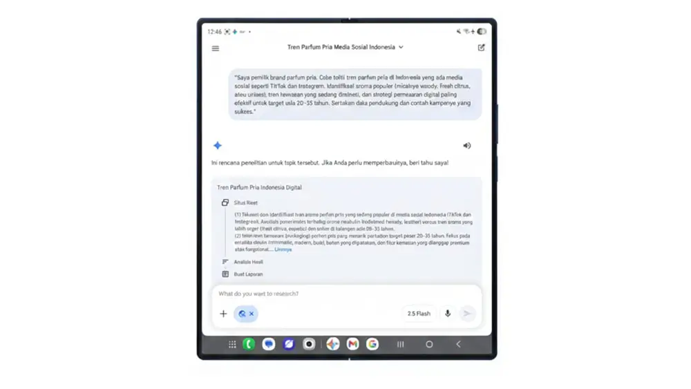 Dari Riset ke Eksekusi Bisnis, Semua Lebih Mudah Pakai Galaxy Z Fold7 2 Deep-Research