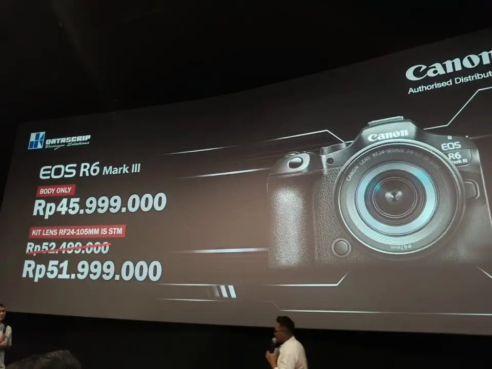 Canon EOS R6 Mark III harga resmi