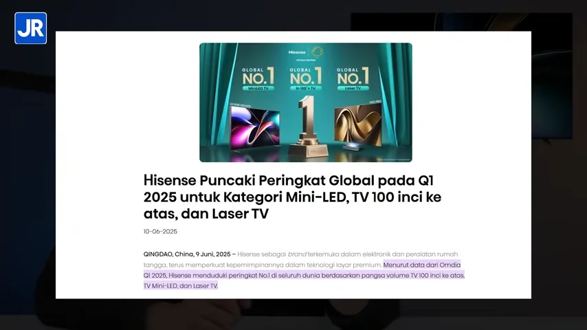 Review Hisense ULED Mini LED TV U7Q: Layar Besar yang Bikin Puas dengan Harga Tidak Mahal 3 Hisense ULED Mini LED TV U7Q 3
