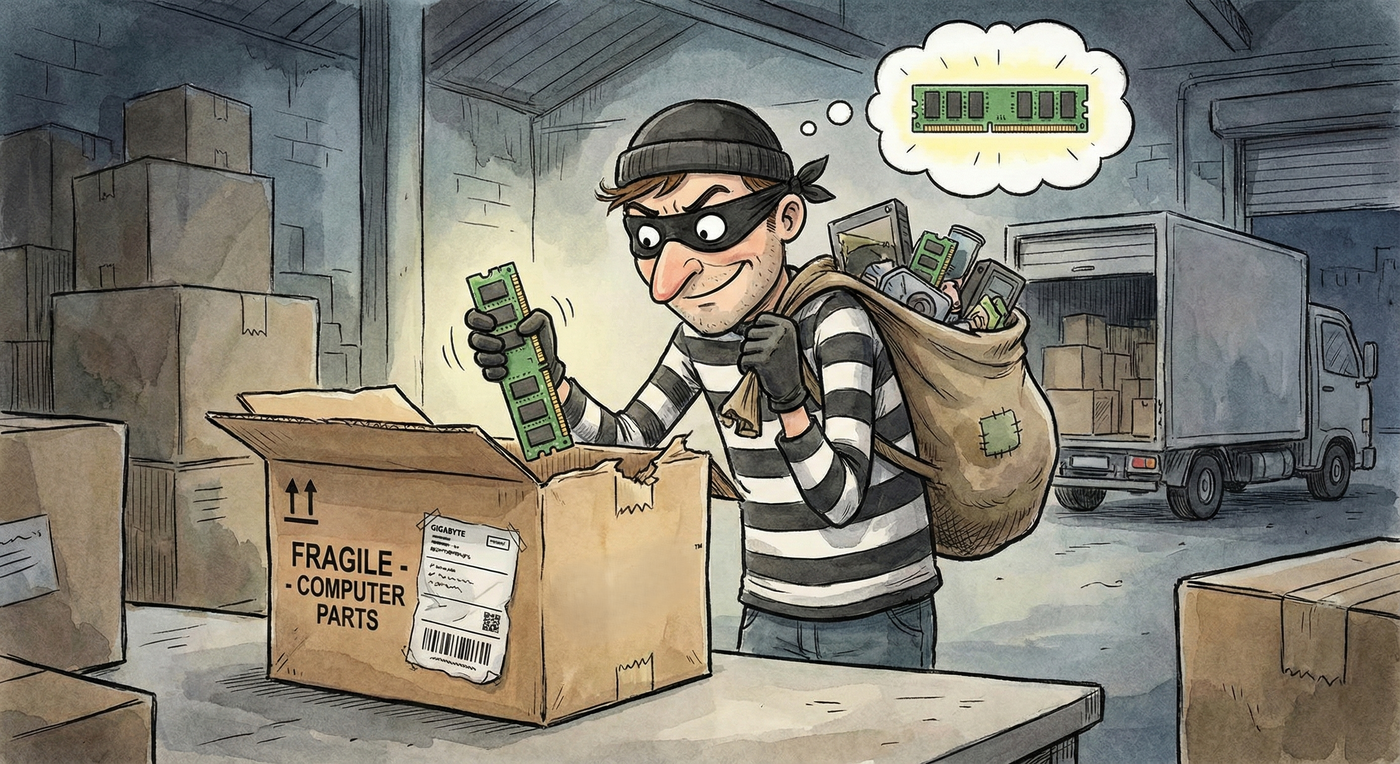 Memori Langka, Pencurian Paket Komponen di Pengiriman Marak Terjadi 17 RAM Dicuri