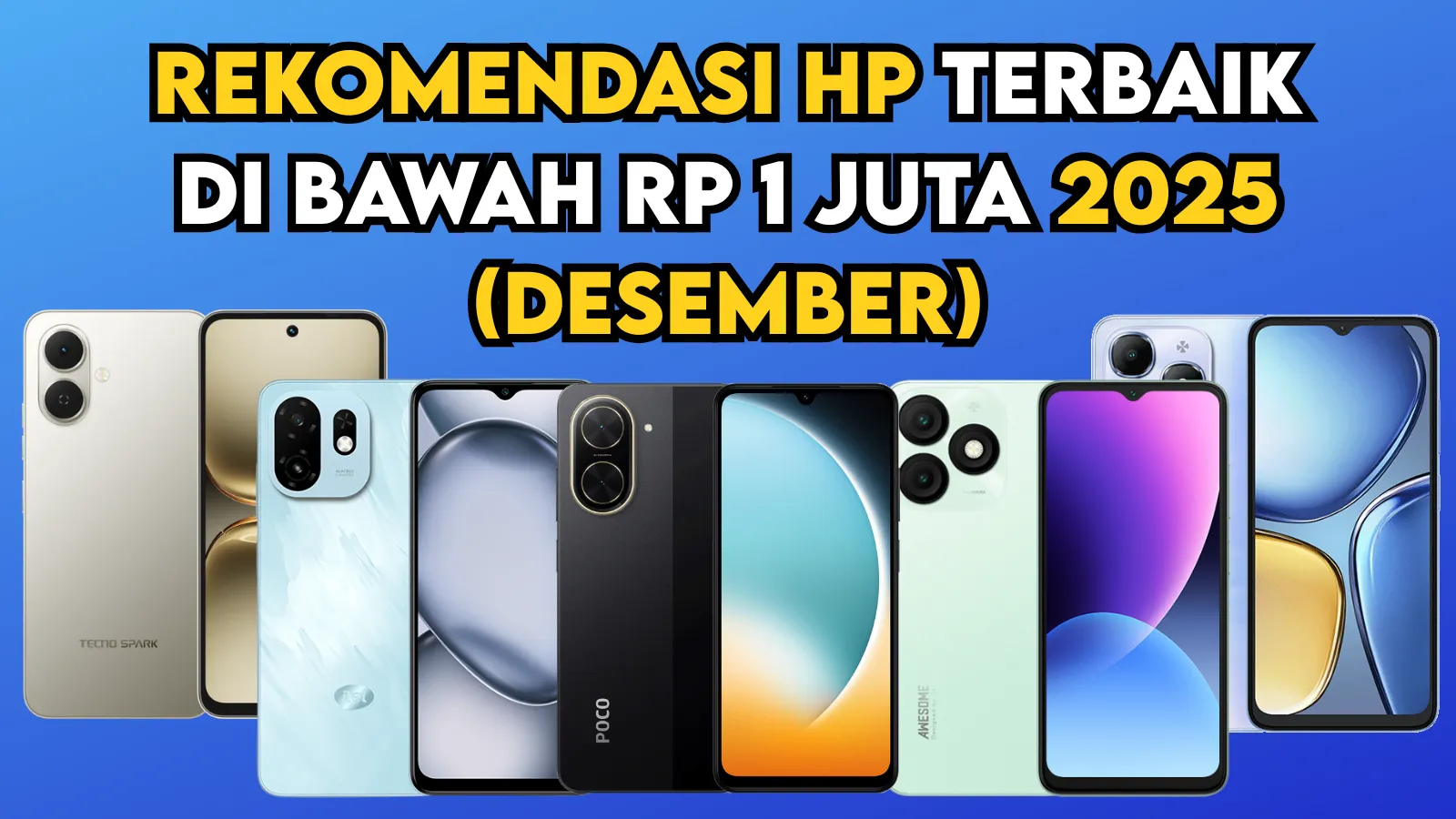 Rekomendasi HP di Bawah 1 Juta
