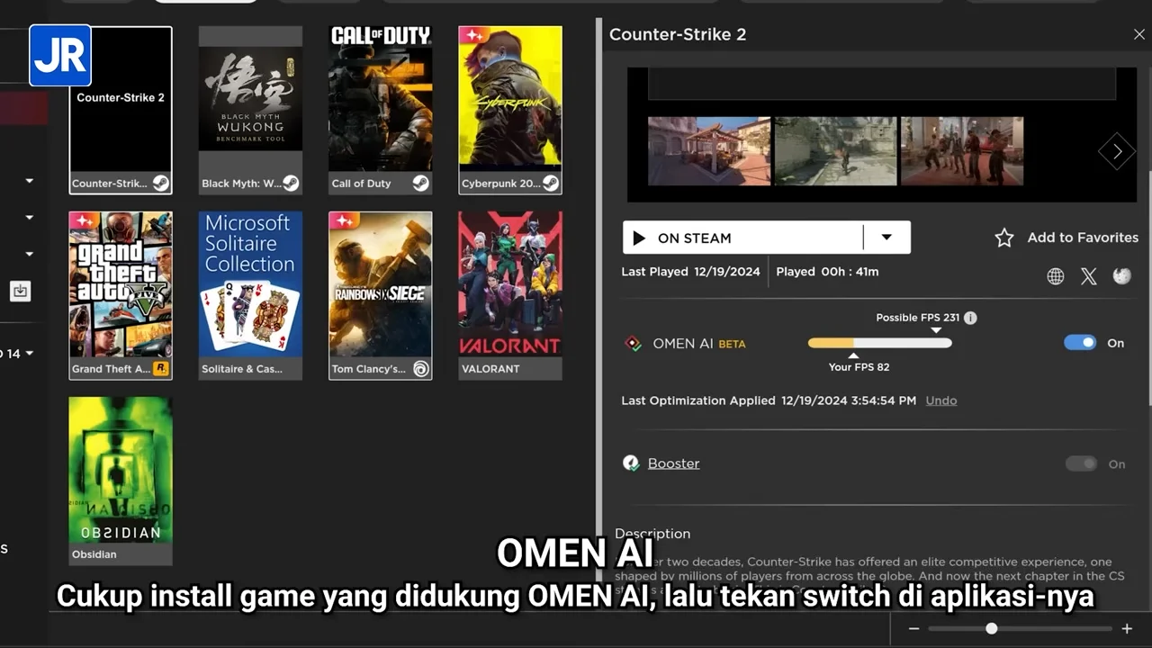 Seri Mengenal Laptop Gaming Part 6 feat. HP: Main Game Lebih Kencang dengan AI! 5 Seri Mengenal Laptop Gaming Part 6 5