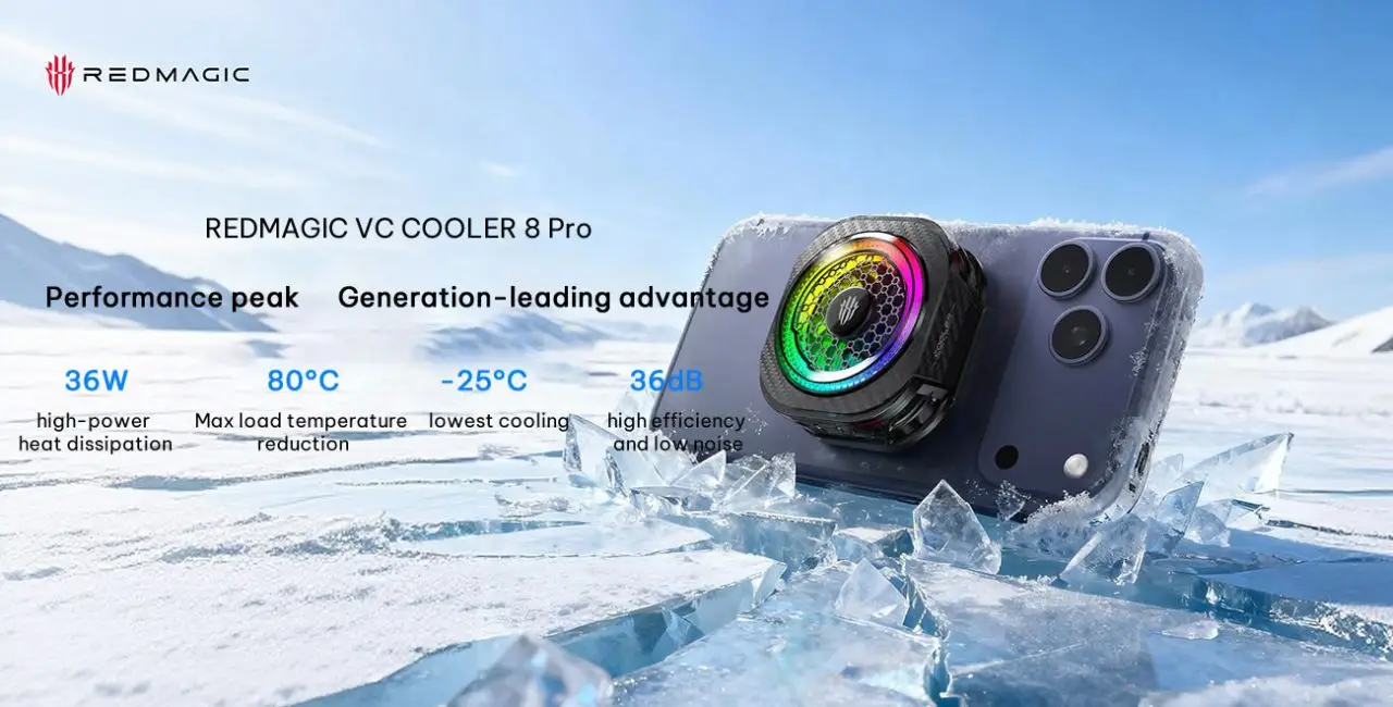 RedMagic Cooler 8 Pro Diumumkan, Diklaim Bisa Turunkan Suhu Hingga 80°C 1 RedMagic Cooler 8 Pro