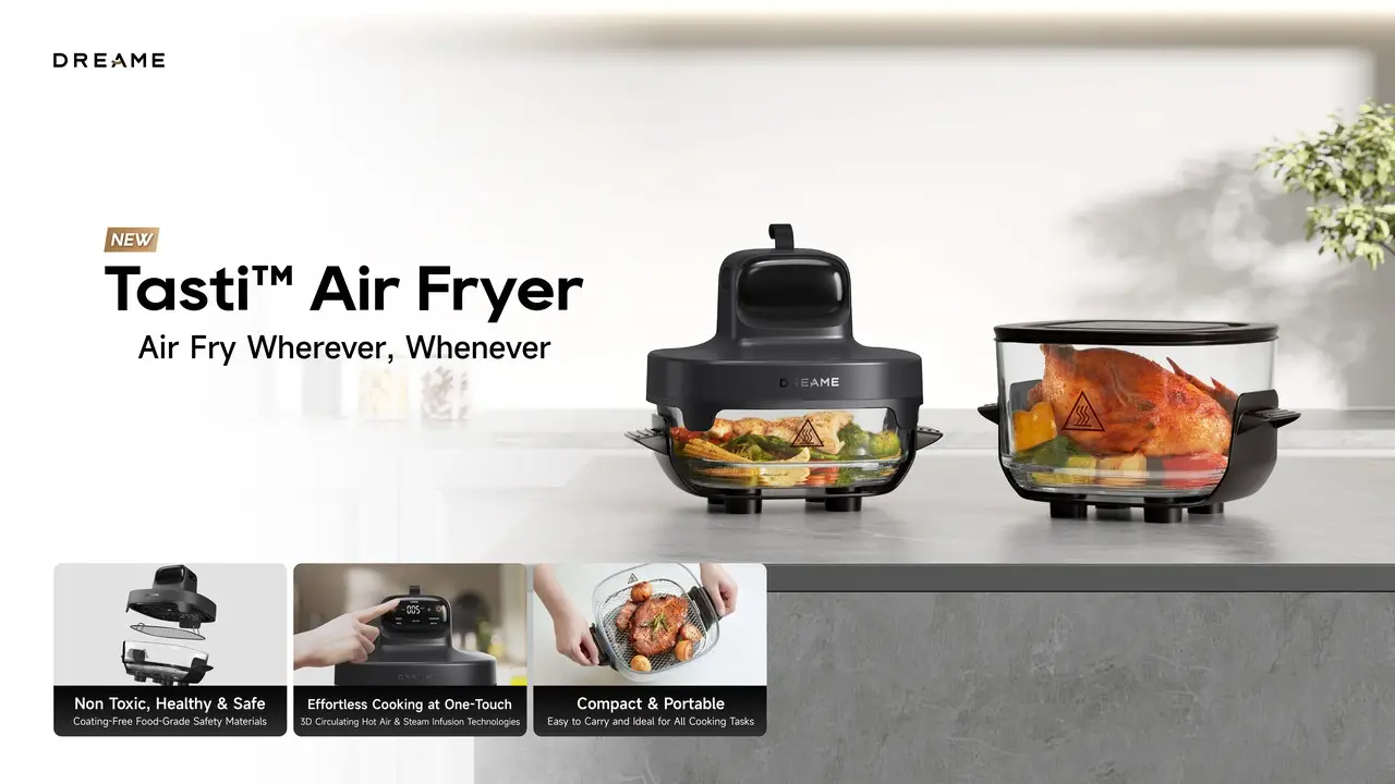 Dreame Luncurkan Tiga Perangkat Rumah Terbaru, Apa Saja? 3 Tasti Air Fryer