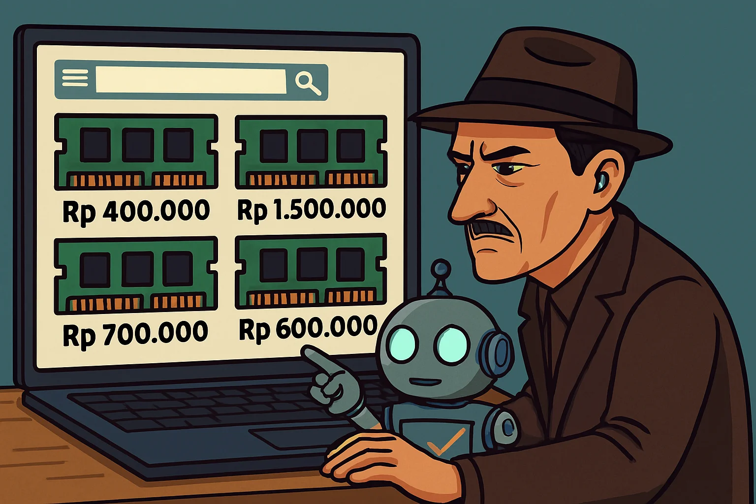 tengkulak RAM pakai bot