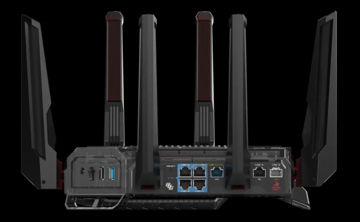 ASUS ROG Rapture GT-BN98 Pro Debut: Router Gaming Wi-Fi 8 Pertama di Dunia 2 asus rog rapture gt bn98 pro ports